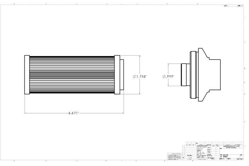 Aeromotive Pro-Series In-Line Fuel Filter - ORB-12 - 10 Micron Microglass Element thumbnail 9