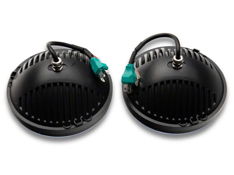 Raxiom 97-18 Jeep Wrangler TJ & JK Axial 7-In LED Headlights w/ DRL - Black Housing (Clear Lens) thumbnail 6