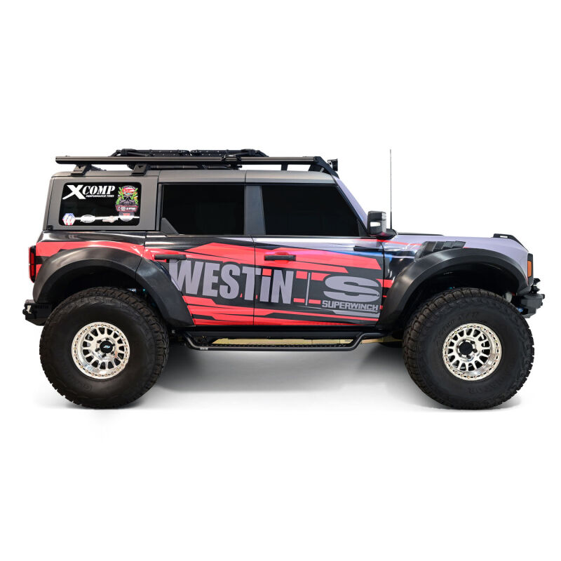 Westin 21-25 Ford Bronco 4dr (Excl. Sport) Outlaw Drop Running Boards - Tex. Blk thumbnail 8