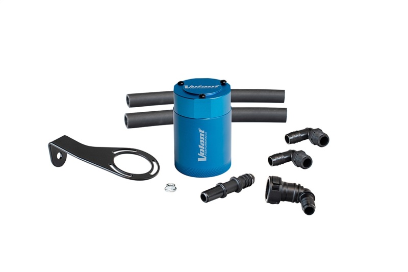 Volant 21-25 Ford Bronco 2.3L Turbo 3oz Aluminum Oil Catch Can w/Mounting Bracket - Blue