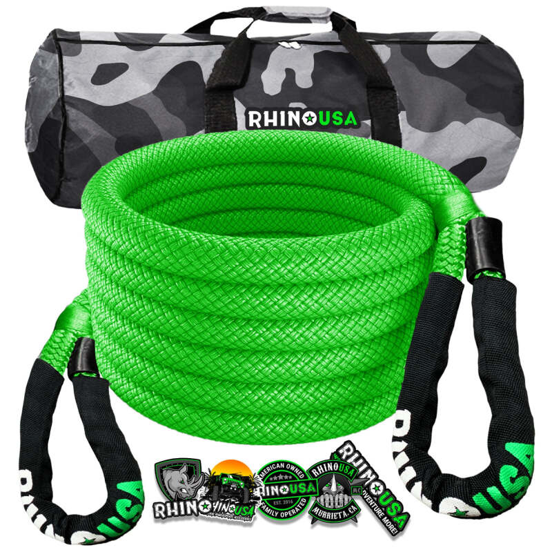 Rhino USA Kinetic Energy Recovery Rope (1In X 30Ft) Green
Recovery Rope