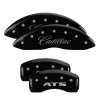 MGP 4 Caliper Covers Engraved Front Cadillac Engraved Rear ATS Black finish silver ch thumbnail 8