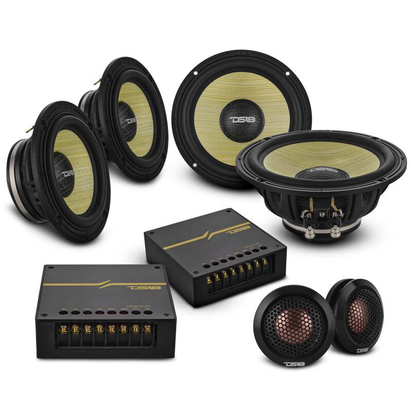 DS18 Dlx Qlty 6.5in+3.5in+2.2in 3-Way 180 Watt RMS 4 ohm Ylw Straw + Composite Foam Cone Neodymium thumbnail 8