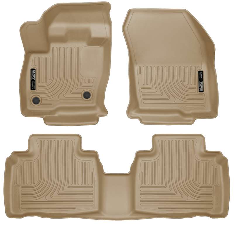Husky Liners 2015 Ford Edge WeatherBeater Front & 2nd Row Combo Tan Floor Liners thumbnail 3