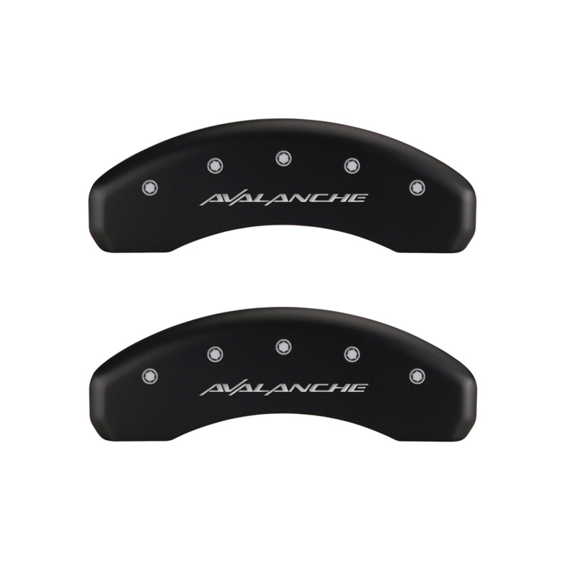 MGP 4 Caliper Covers Engraved Front & Rear Avalanche Red finish silver ch thumbnail 7