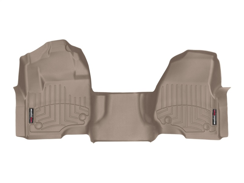 WeatherTech 17+ Ford F-250/F-350/F-450 Front FloorLiner - Tan (w/ First Row Bench Seats)
