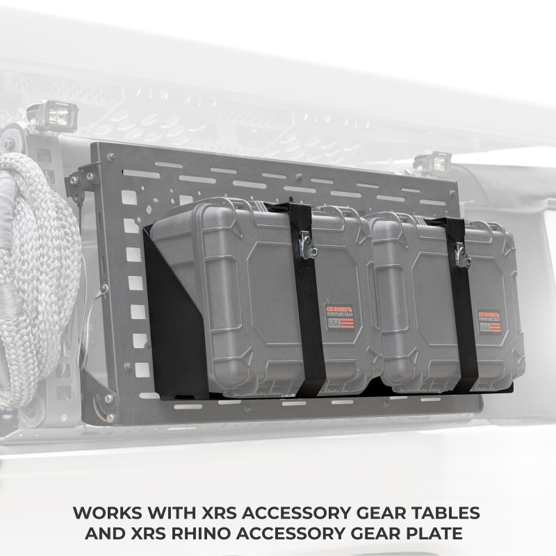 Go Rhino XVenture Gear Hard Case Mount Large 25in. (Mount ONLY for XRS/SRM Racks) - Tex. Blk thumbnail 9