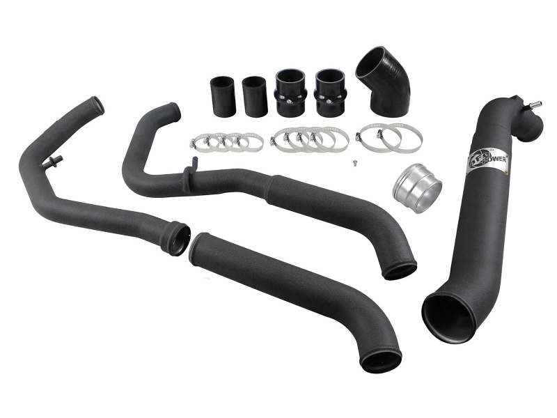 BladeRunner Aluminum Hot and Cold Charge Pipe Kit Black