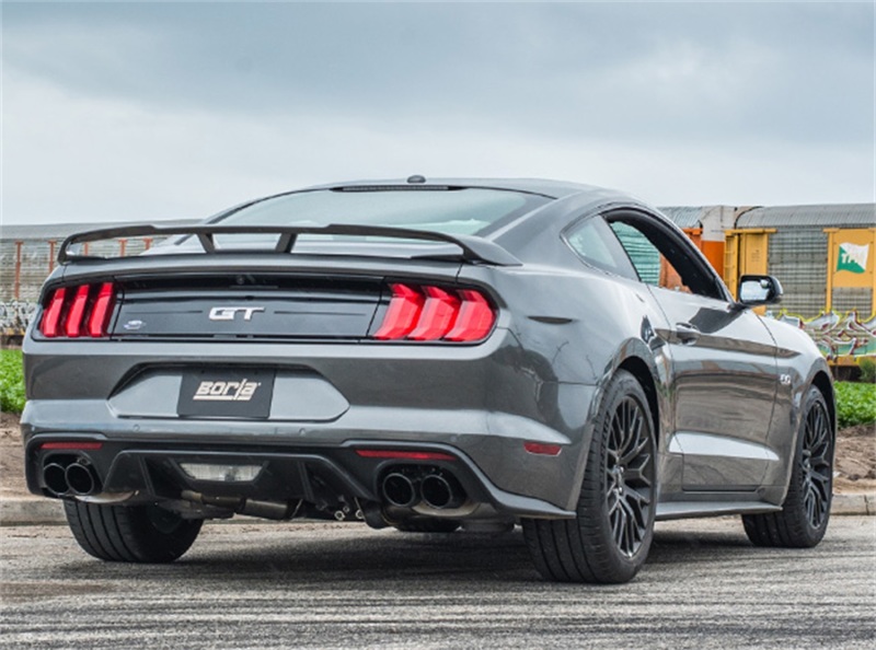 Borla 2018 Ford Mustang GT 5.0L AT/MT 3in ATAK Catback Exhaust Black Chrome Tips w/ Valves thumbnail 8