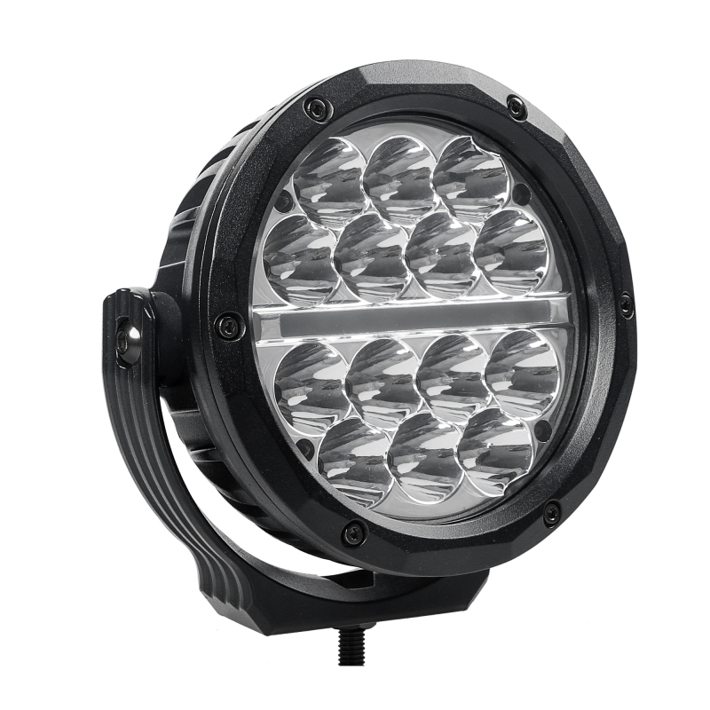 Go Rhino Xplor Bright Series Round LED Driving Light Kit w/DRL (Surface Mount) 6in - Blk (2 pc) thumbnail 3