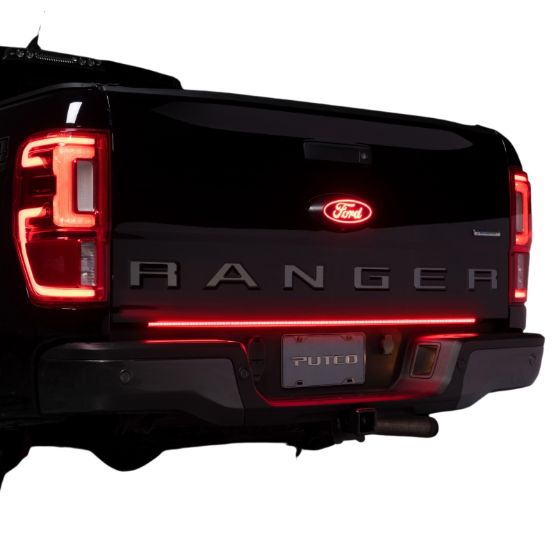 Putco 19-24 Ford Ranger 48In Direct Fit Blade Kit Tailgate Bars Equipped w Factory LED Taillamps