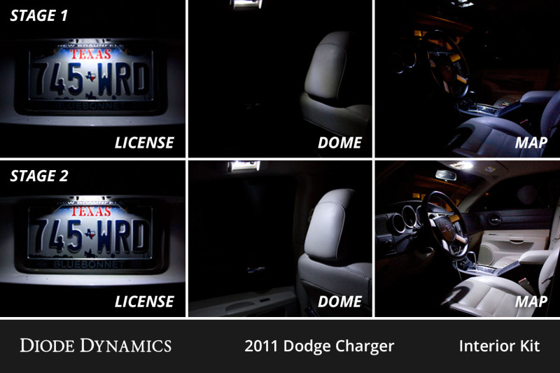 Diode Dynamics 11-23 Dodge Charger Interior LED Kit Cool White Stage 1 thumbnail 7