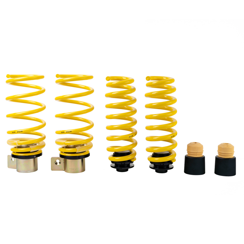 ST Suspensions Adjustable Lowering Springs 27320057 Springs, Height, Front and Rear, Yellow Powdercoated, Use with Factory Dampers, BMW, Kit thumbnail 7