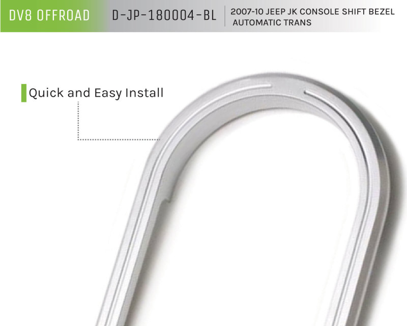 DV8 Offroad 2007-2018 Jeep JK A/T Console Shift Bezel thumbnail 3