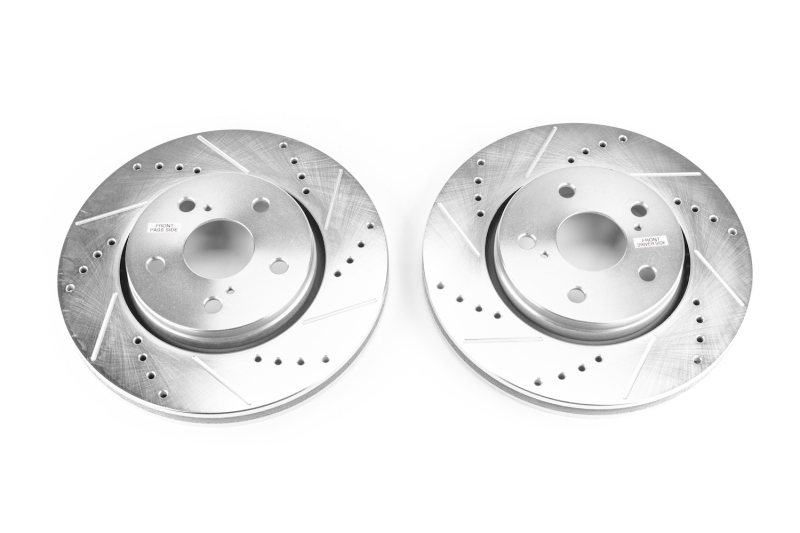 Power Stop 18-19 Toyota C-HR Front Evolution Drilled & Slotted Rotors - Pair thumbnail 2