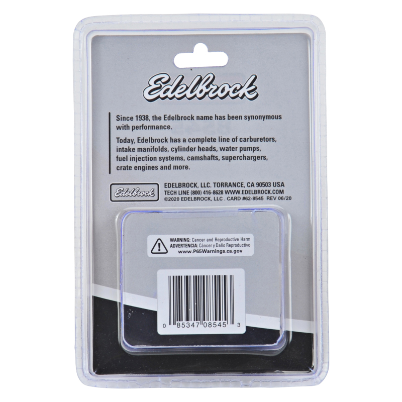 Edelbrock Header Bolt Kits 8545 Fasteners, Kits, Flanged, 3/8 in. - 16 Thread Size, Steel, Black Oxide, 1.000 in. Underhead Length, Set of 12 thumbnail 3