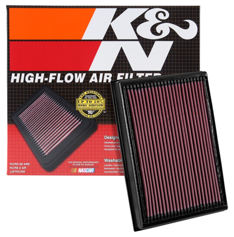 K&N 2016 Nissan Titan XD V8-5.0L Replacement Drop In Air Filter thumbnail 8