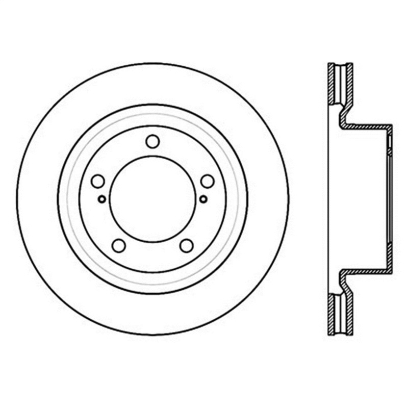 StopTech 07-09 Toyota Tundra / 08-09 Toyota Sequoia Front Left Slotted & Drilled Rotor thumbnail 2