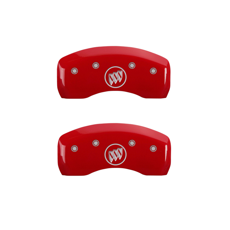 MGP 4 Caliper Covers Engraved Front Buick Rear Red Finish Silver Char 2017 Buick Cascada thumbnail 9