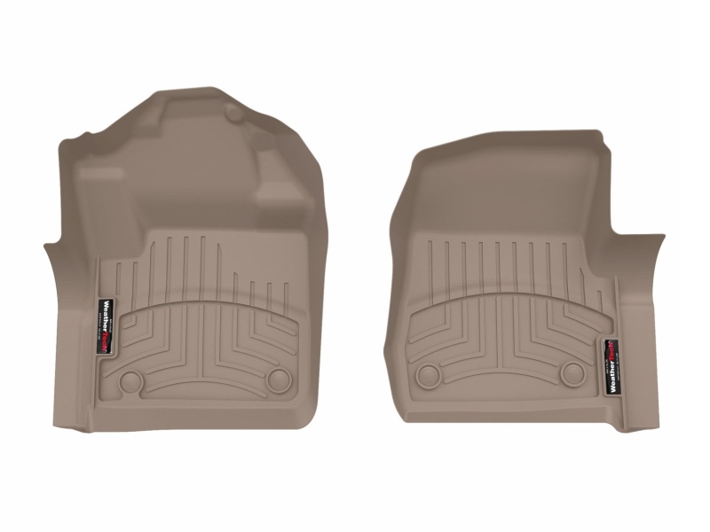 WeatherTech 17+ Ford F-250/F-350/F-450 Front FloorLiner - Tan (Fits 4x4 Floor Shifter)
