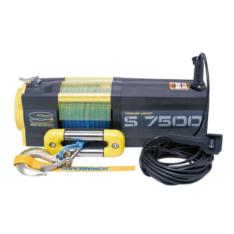 Superwinch 7500 LBS 12V DC 5/16in x 54ft Synthetic Rope S7500 Winch
Winch