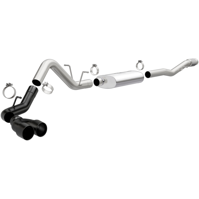 MagnaFlow CatBack 14-18 GMC Sierra 1500 V8-6.2L Polished Stainless Exhaust w/ Black Coated Tips thumbnail 4