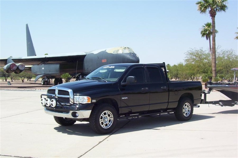 N-Fab Nerf Step 02-08 Dodge Ram 1500/2500/3500 Quad Cab 6.4ft Bed - Gloss Black - Bed Access - 3in thumbnail 9