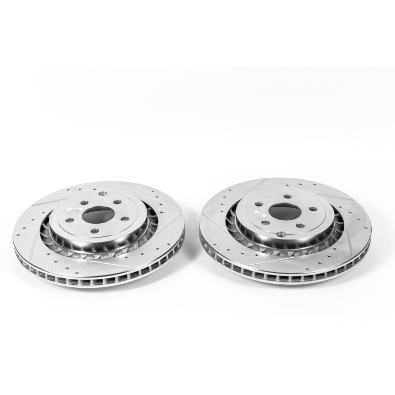Power Stop 15-17 Chevrolet SS Rear Evolution Drilled & Slotted Rotors - Pair thumbnail 2