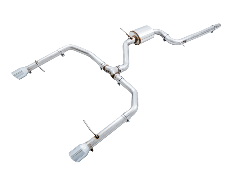 AWE Tuning 18-21 Volkswagen Jetta GLI Mk7 Track Exhaust - Chrome Silver Tips (Fits High-Flow DP) thumbnail 8