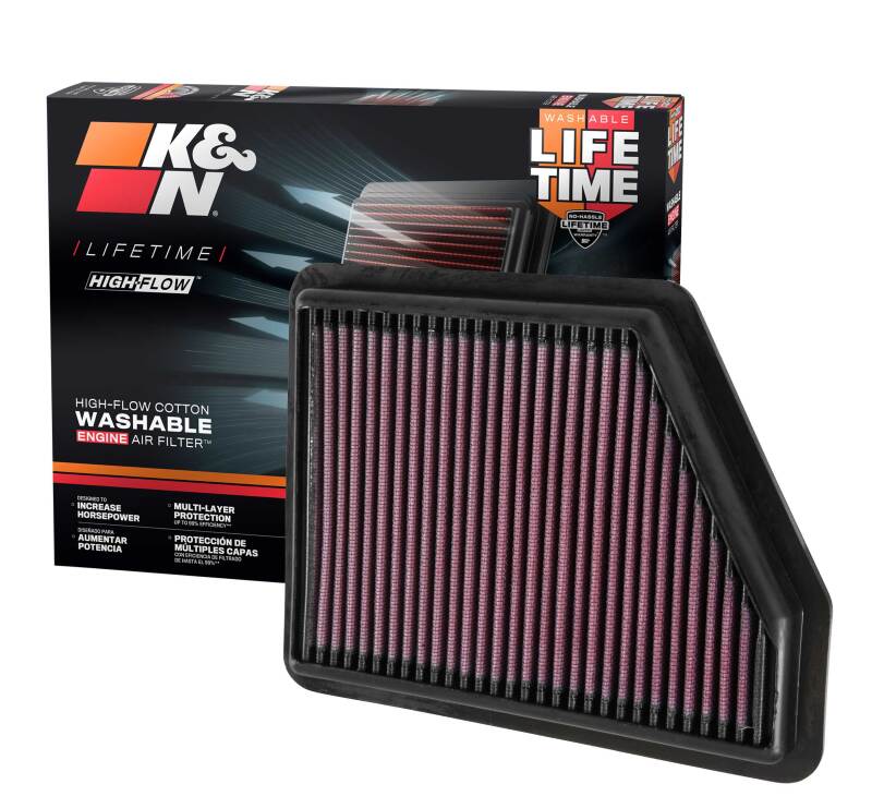 K&N 2016 Honda Civic L4-2.0L Replacement Drop In Air Filter thumbnail 9