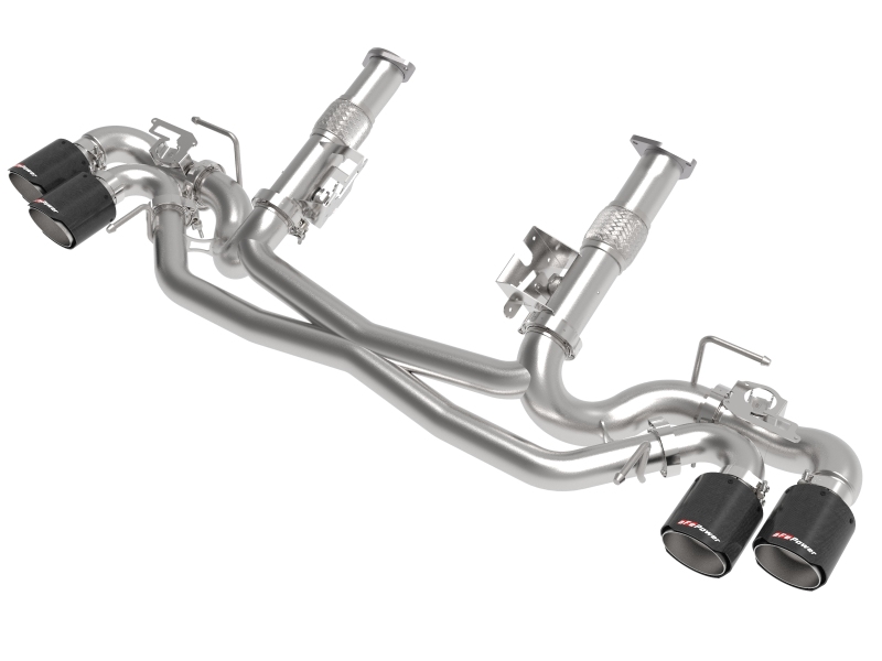 aFe MACH Force-Xp 304 Stainless Steel Cat-Back Exhaust Carbon 2020 Chevrolet Corvette C8 thumbnail 2