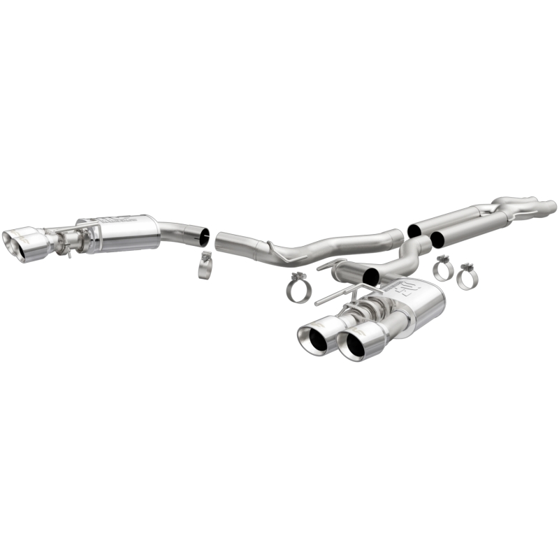 MagnaFlow SYS Cat-Back 2018 Ford Mustang GT 5.0L Competition Dual Exit Polished 4in Tips thumbnail 4