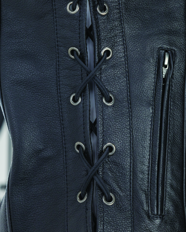 Kuryakyn Leather By River Road Sapphire Leather Vest Black Womens - Small thumbnail 2