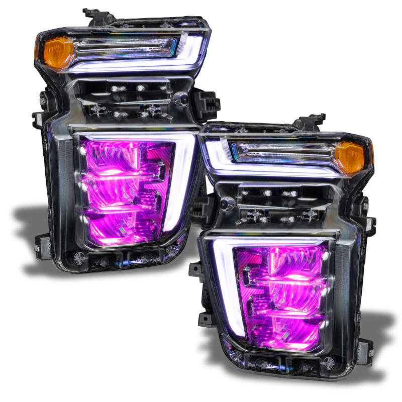 Oracle 20-21 Chevy Silverado HD 2500RGB Headlight Demon Eye Kit - w/o Controller thumbnail 3