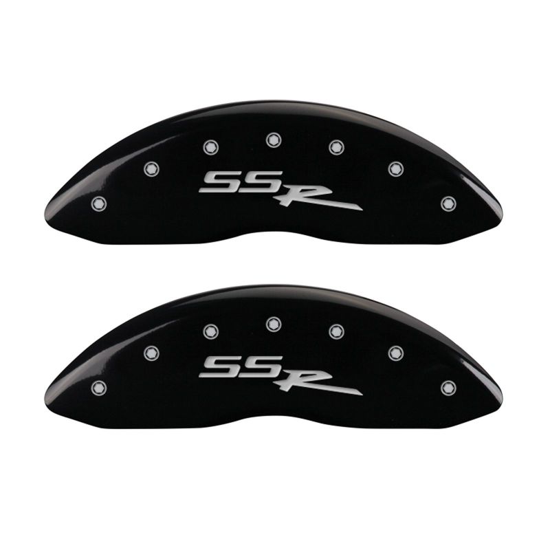 MGP 4 Caliper Covers Engraved Front & Rear SSR Black finish silver ch thumbnail 7