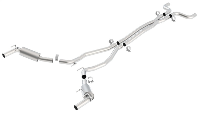 Borla 2010 Camaro 6.2L V8 S Type Catback Exhaust w/o Tips works w/ factory ground affects package ON thumbnail 4