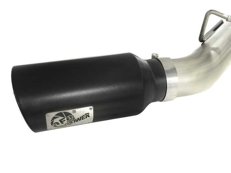 aFe MACH Force XP Exhaust 4inch DP-Back All SS 2011-14 GM Diesel Trucks V8-6.6L LML Black Tips thumbnail 7