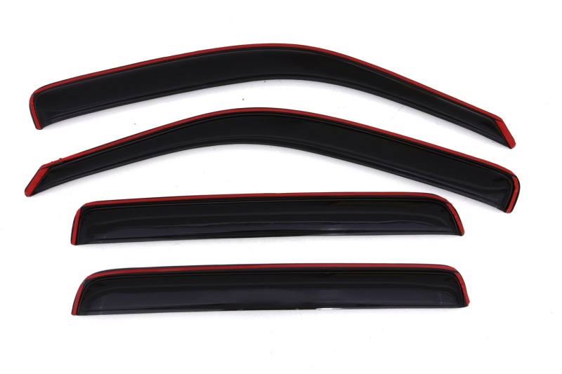 AVS 06-14 Honda Ridgeline Ventvisor In-Channel Front & Rear Window Deflectors 4pc - Smoke thumbnail 5