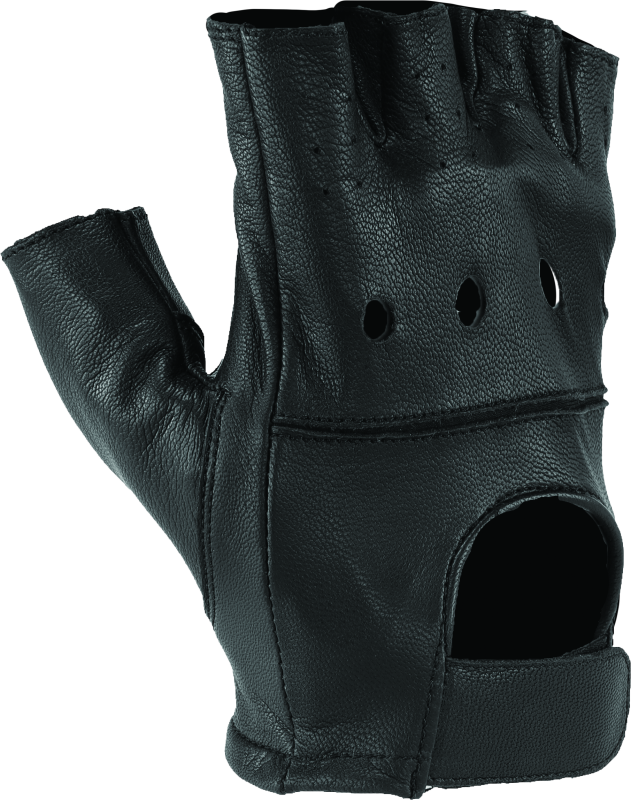Kuryakyn Leather By River Road Diamond Shorty Gloves Black Womens - Small thumbnail 4