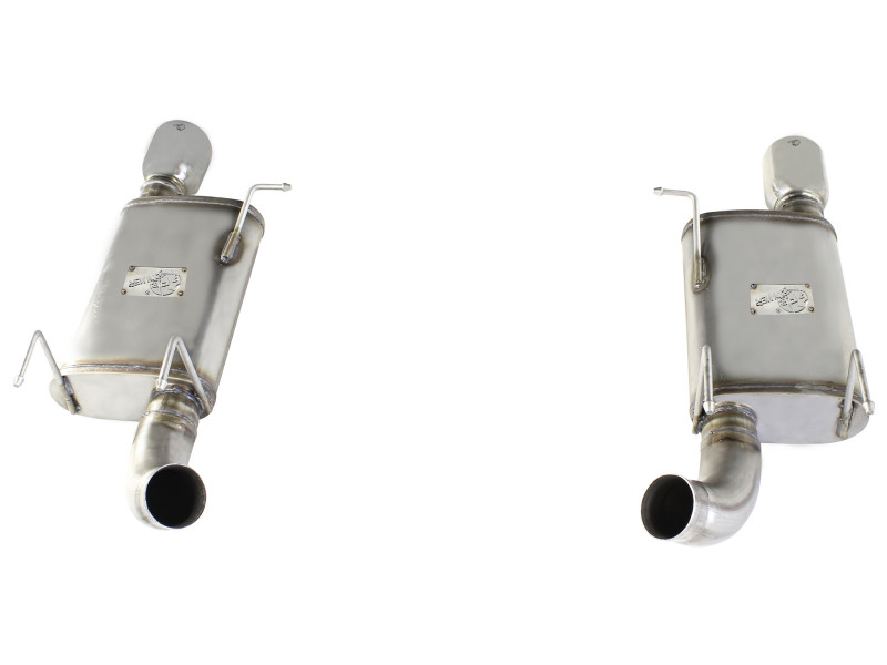aFe MACH Force XP Exhaust 11-14 Ford Mustang GT V8-5.0L 3in. SS Axle-Back w/Polished Tips thumbnail 7