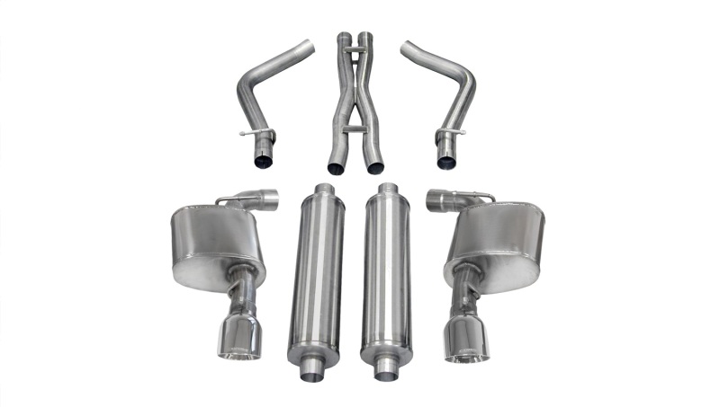Corsa 2012-2014 Dodge Charger SRT-8 6.4L V8 Polished Xtreme Cat-Back Exhaust thumbnail 2