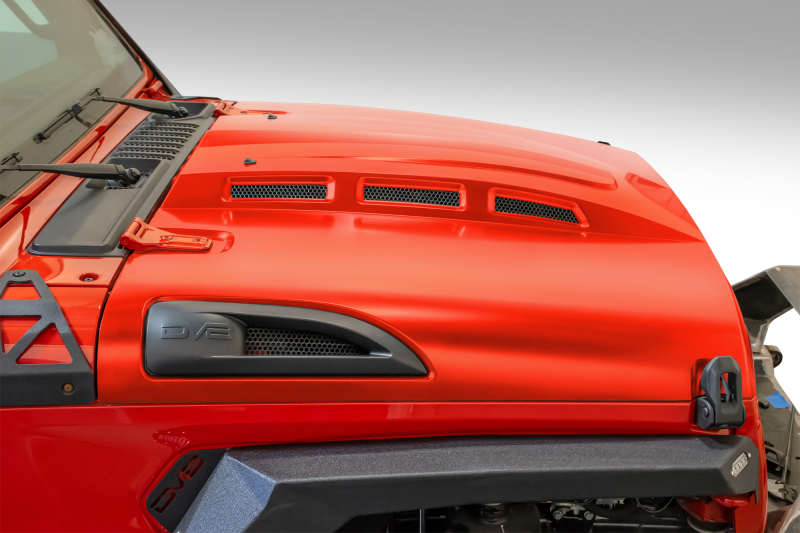 18+ Jeep JL Heat Dispersion Hood - Primer Black - Image 16