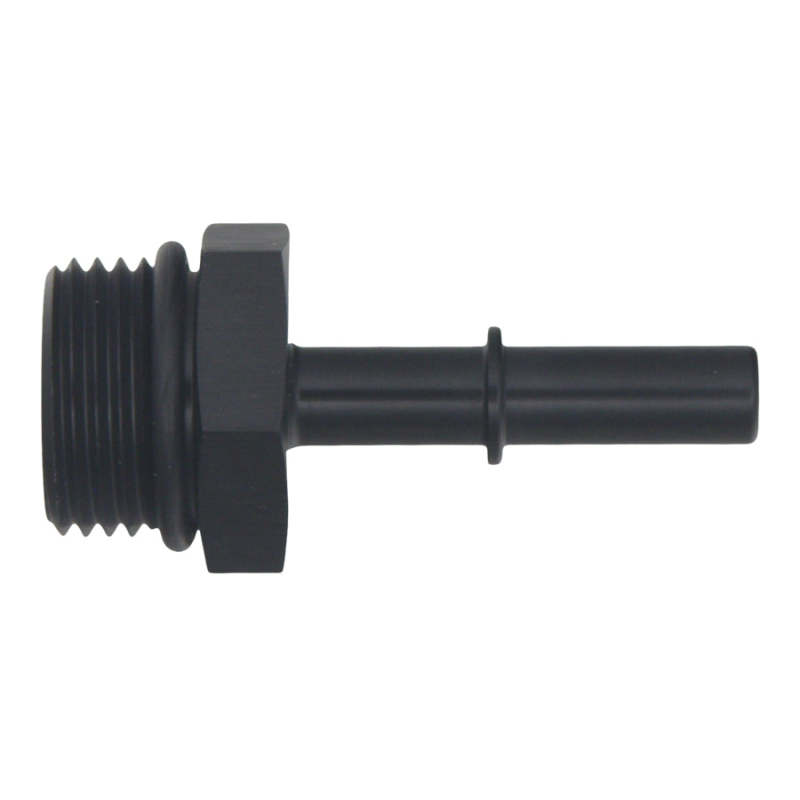 DeatschWerks 10AN ORB Male to 5/16in Male EFI Quick Connect Adapter - Anodized Matte Black thumbnail 2