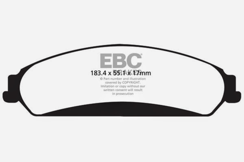 EBC 11+ Chrysler 300C 5.7 Redstuff Front Brake Pads thumbnail 4