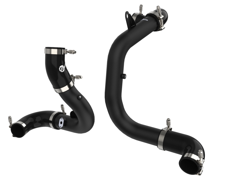 BladeRunner 3 IN Aluminum Hot and Cold Charge Pipe Kit Black