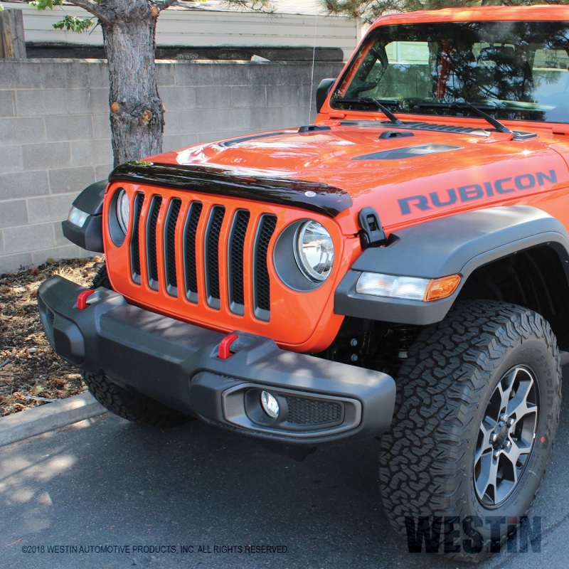 Westin 2018 Jeep Wrangler JL Platinum Bug Shield - Smoke thumbnail 9