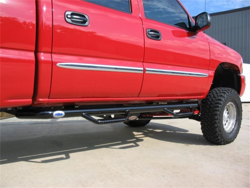 N-Fab Nerf Step 01-06 Chevy-GMC 1500/2500/3500 Crew Cab - Gloss Black - Cab Length - 3in thumbnail 5