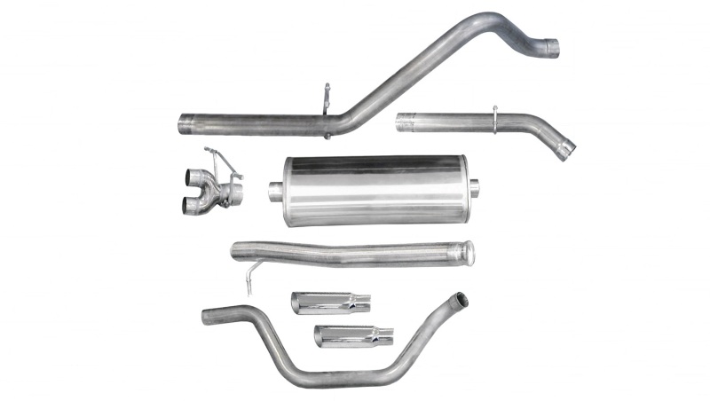 Corsa 2009-2013 Chevrolet Silverado Reg. Cab/Long Bed 1500 4.8L V8 Polished Sport Cat-Back Exhaust thumbnail 9