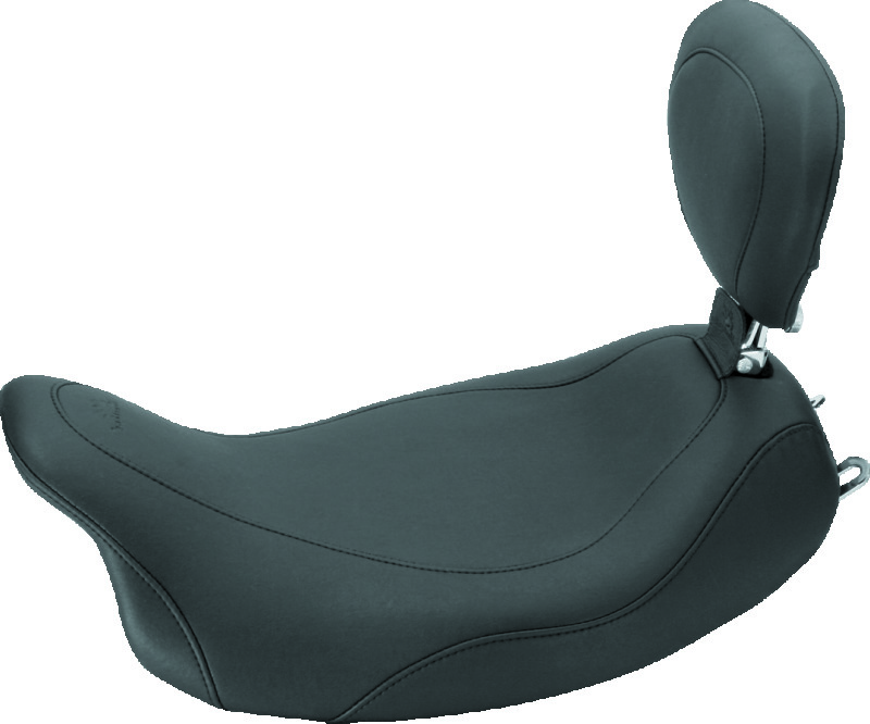 Mustang 08-21 Harley Electra Glide Std, Rd Glide, Rd King, Str Glide Touring Solo Seat -Black
