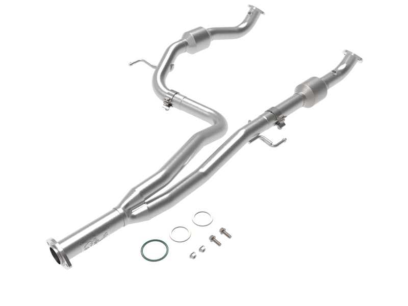 aFe Power Twisted Steel Y-Pipe w/ Cat SS 16-20 Toyota Tacoma V6 3.5L (4WD Only) thumbnail 2